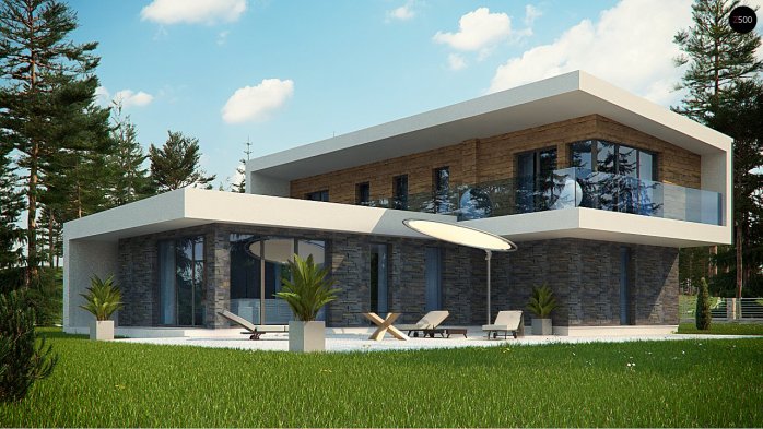 Проект дома Ux70 - 8 Двухэтажные дома в Киеве