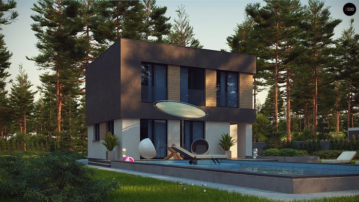 Проект дома Ux134 - 4 Двухэтажные дома в Киеве