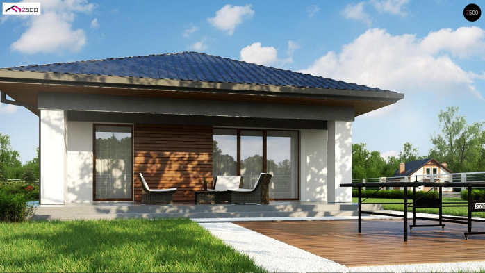 Проект дома U363 - 4 Одноэтажные дома в Киеве