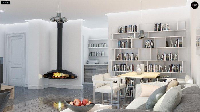 Проєкт будинку U229 - З мансардним поверхом дома у Києві