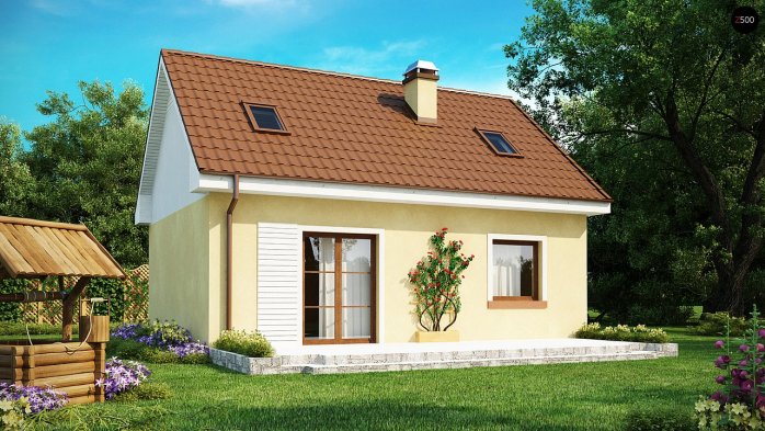 Проект дома U32 - 2 С мансардным этажом дома в Киеве