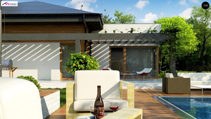 Проект дома U271 - 3 Одноэтажные дома в Киеве