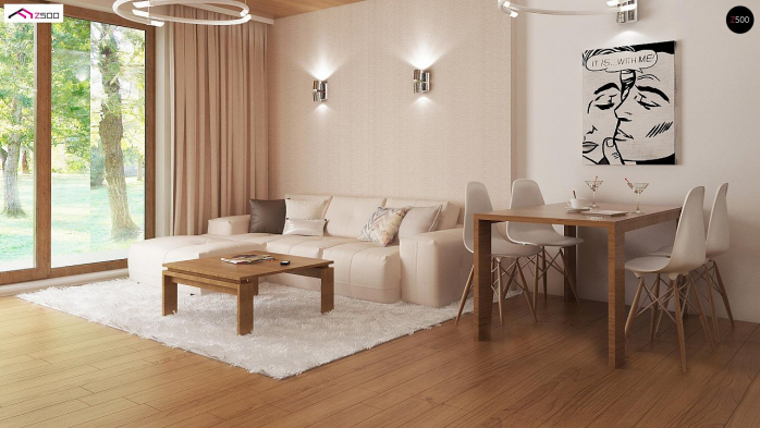 Проект дома U8 B 40 - 4 С мансардным этажом дома в Киеве