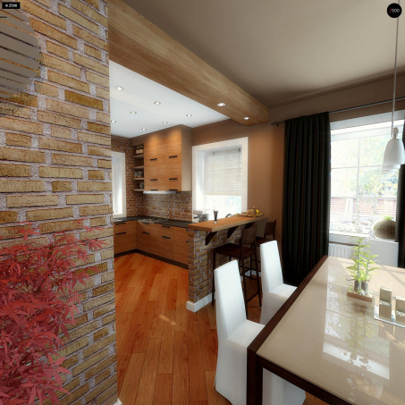 Проєкт будинку U3 - З мансардним поверхом дома у Києві