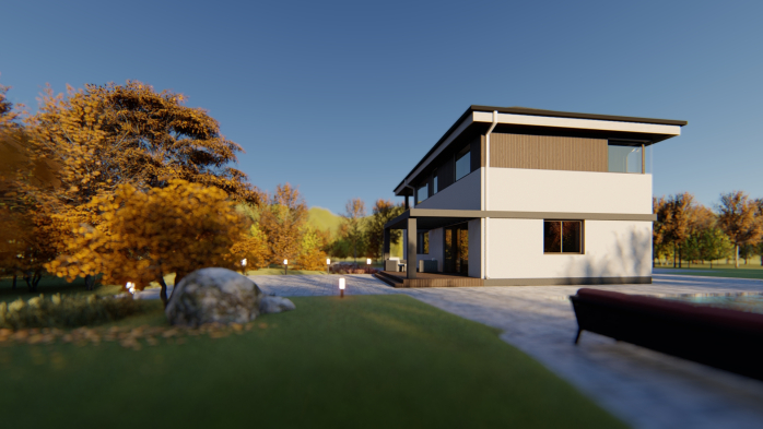 Проект дома Db 36 v2 - 6 Двухэтажные дома в Киеве