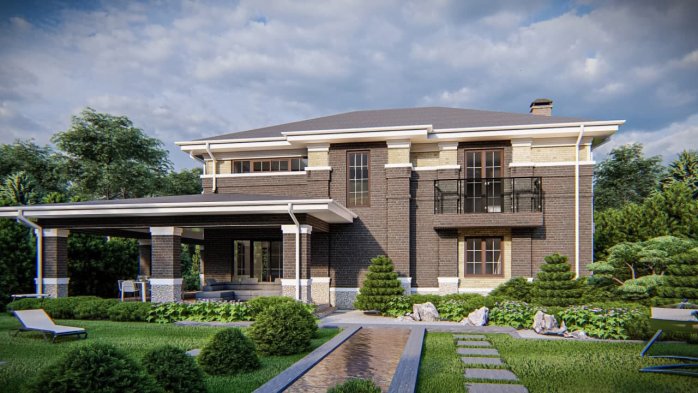 Проект дома Uu15 k v1 - 1 Двухэтажные дома в Киеве