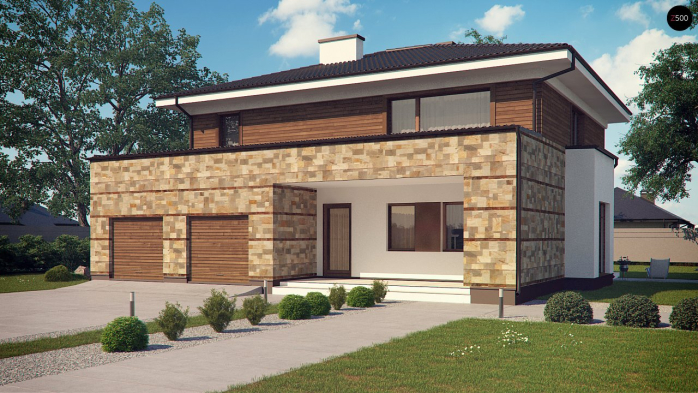 Проект дома Ux62 - 3 Двухэтажные дома в Киеве