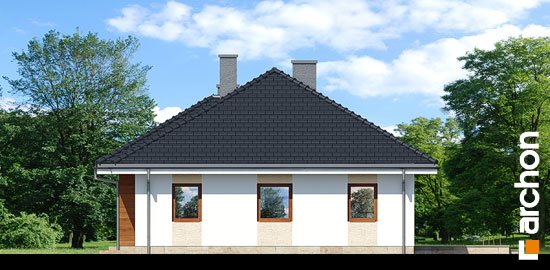 Проект дома Дом в герани - 4 Одноэтажные дома в Киеве