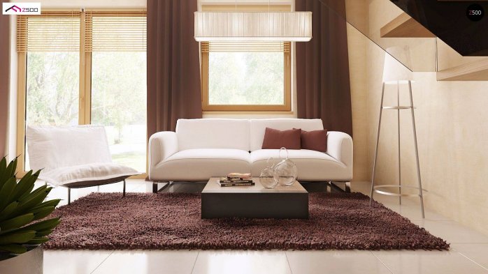 Проєкт будинку U4 - З мансардним поверхом дома у Києві