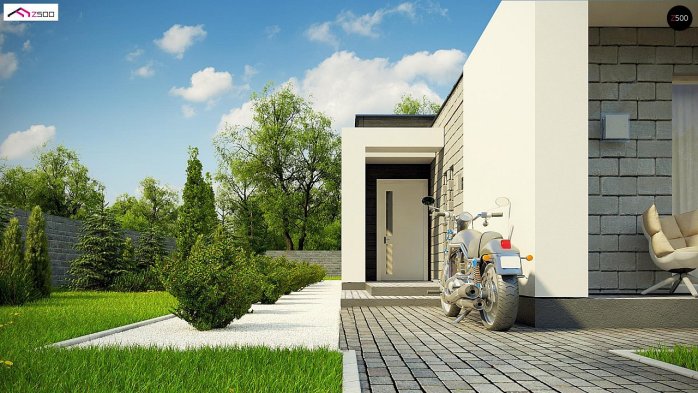 Проект дома Ux69 - 3 Одноэтажные дома в Киеве