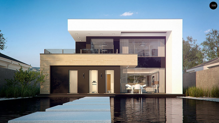 Проект дома Ux123 S - 7 Двухэтажные дома в Киеве