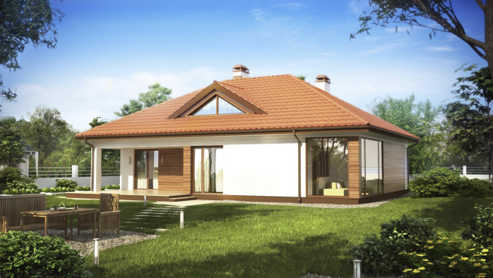 Проект дома U185 el - 1 Одноэтажные дома в Киеве