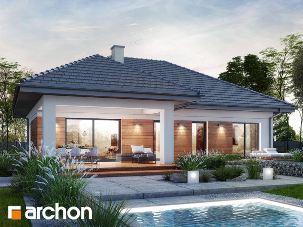 Проект дома Дом в жонкилях (Г2) - 1 Одноэтажные дома в Киеве