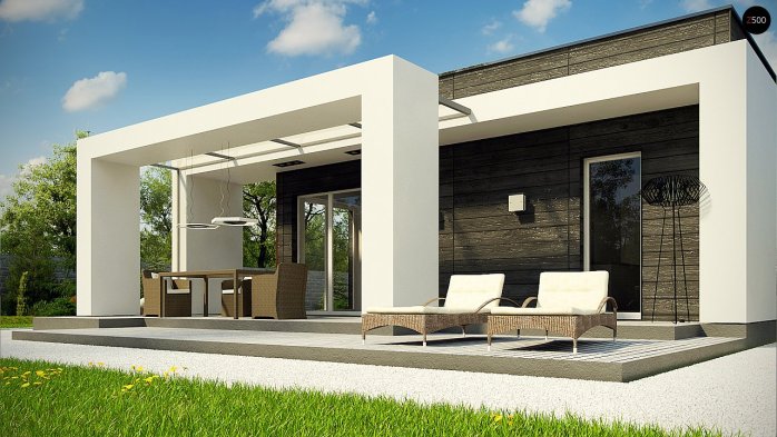 Проект дома Ux69 - 10 Одноэтажные дома в Киеве