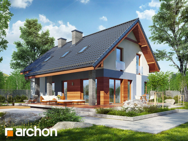 Проект дома Дом в журавках 5 - 2 С мансардным этажом дома в Киеве