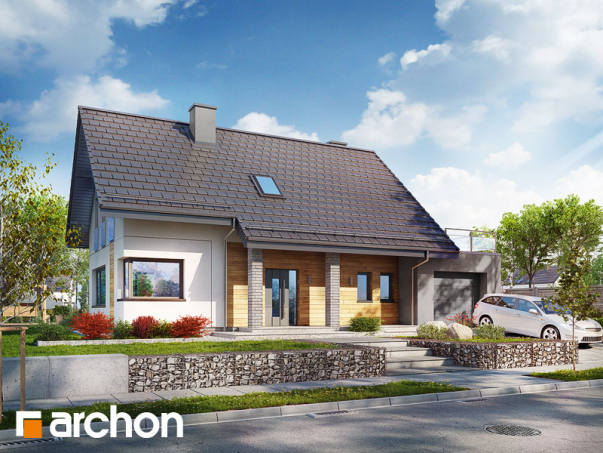 Проект дома Дом в хостах - 2 С мансардным этажом дома в Киеве