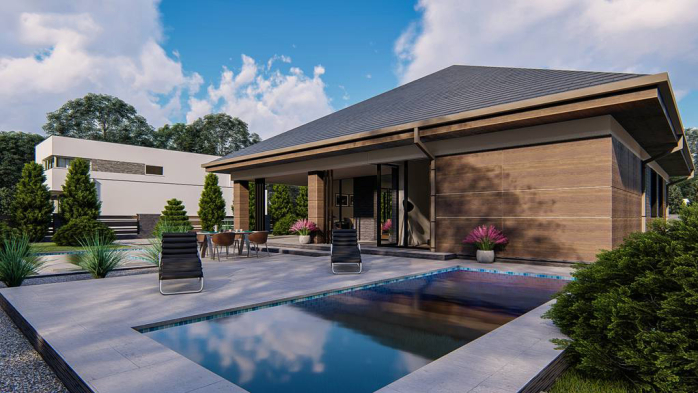 Проект дома U411 - 5 Одноэтажные дома в Киеве