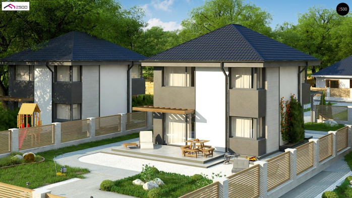 Проект дома U276 - 5 Двухэтажные дома в Киеве