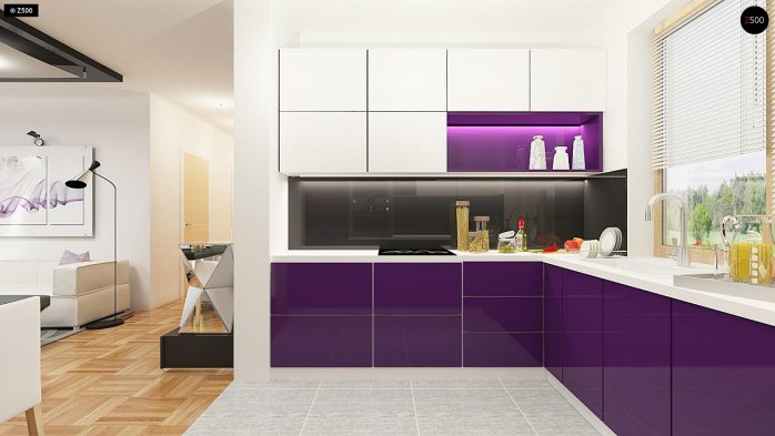 Проект дома U255 a - 10 С мансардным этажом дома в Киеве