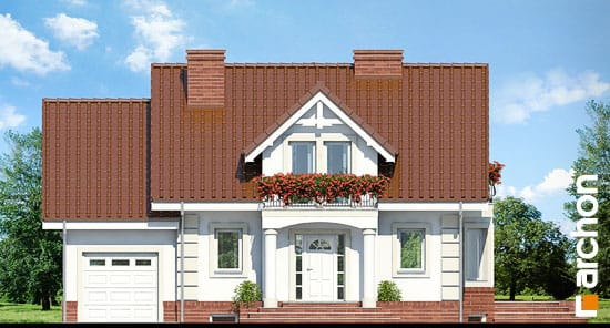 Проект дома Дом под горной сосной (П) вер.2 - 3 С мансардным этажом дома в Киеве