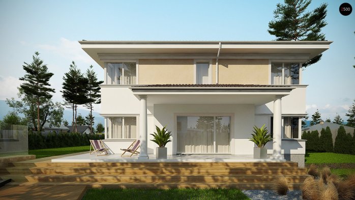 Проект дома Ux66 - 4 Двухэтажные дома в Киеве