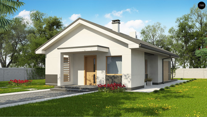 Проект дома U329 - 4 Одноэтажные дома в Киеве