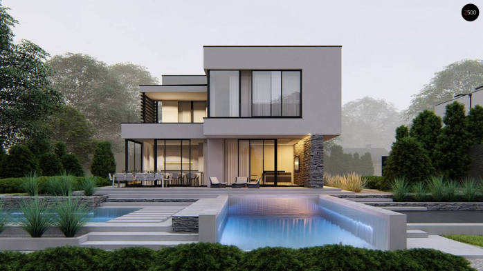 Проект дома Ux86 - 3 Двухэтажные дома в Киеве