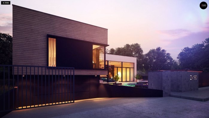 Проект дома Ux190 - 5 Двухэтажные дома в Киеве