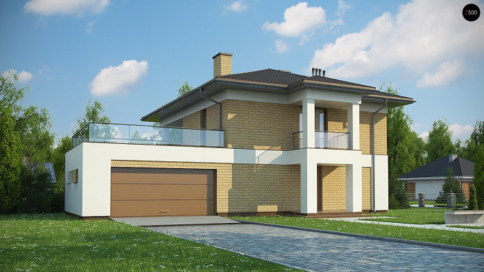 Проект дома Ux136 - 1 Двухэтажные дома в Киеве
