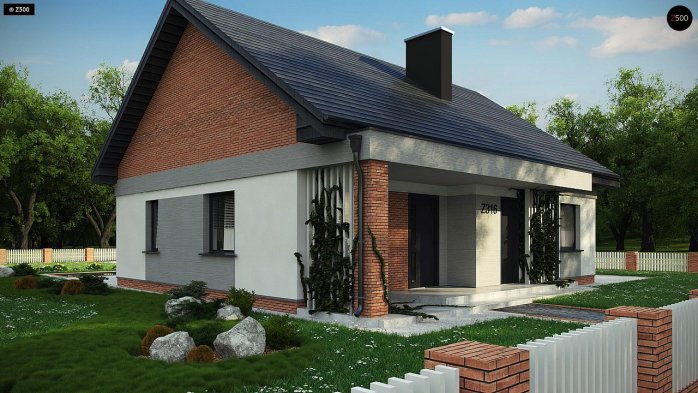 Проект дома U316 A - 4 Одноэтажные дома в Киеве