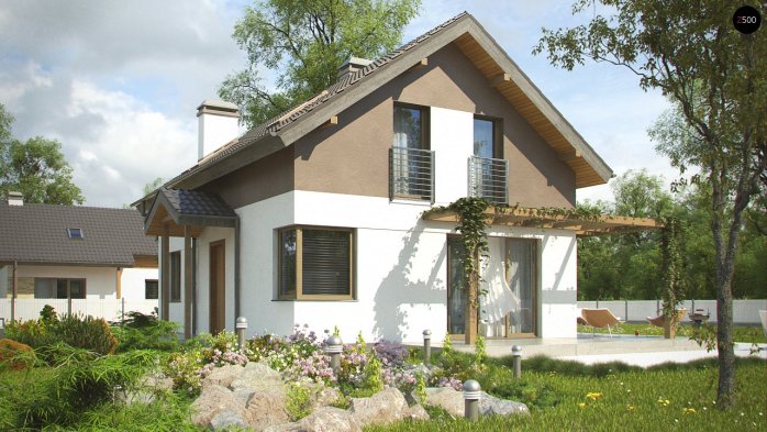 Проект дома U233 - 4 С мансардным этажом дома в Киеве