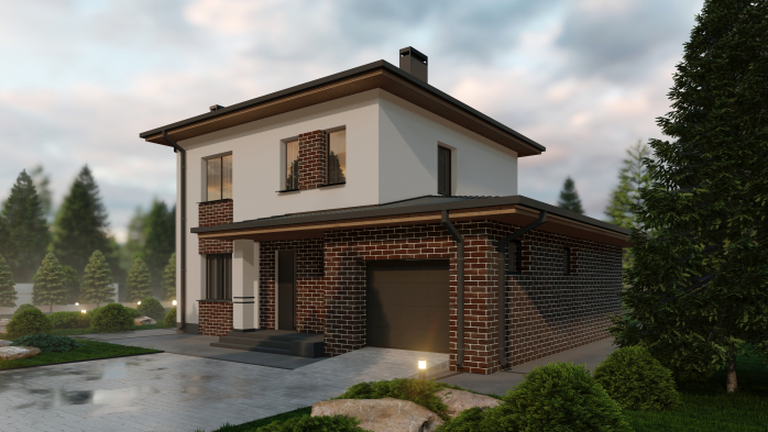 Проект дома Db 41 - 5 Двухэтажные дома в Киеве