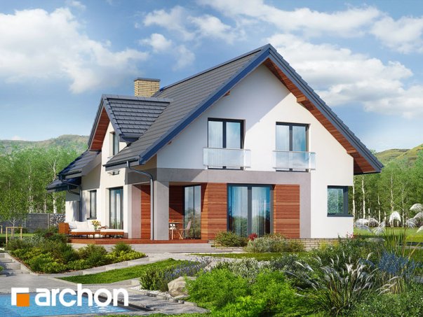 Проект дома Дом в серебрянках - 2 С мансардным этажом дома в Киеве