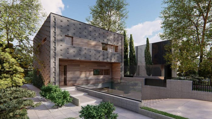 Проект дома Ux216 - 2 Двухэтажные дома в Киеве