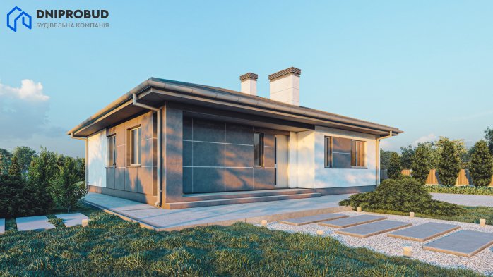 Проєкт будинку DB 45 - Одноповерхові дома у Києві