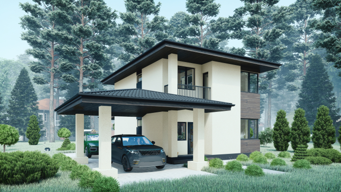 Проект дома DBT 289 - 5 Двухэтажные дома в Киеве