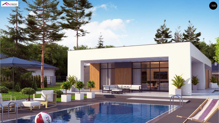 Проект дома Ux185 - 2 Одноэтажные дома в Киеве