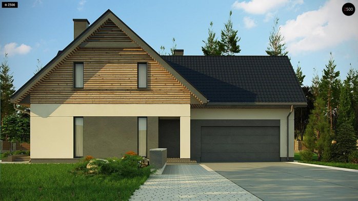 Проект дома U359 - 2 С мансардным этажом дома в Киеве