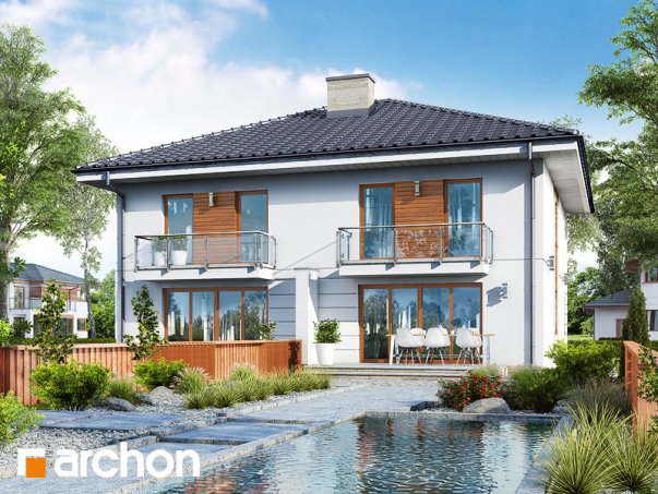 Проект дома Вилла Амелия (Р2) вер.2 - 2 Двухэтажные дома в Киеве