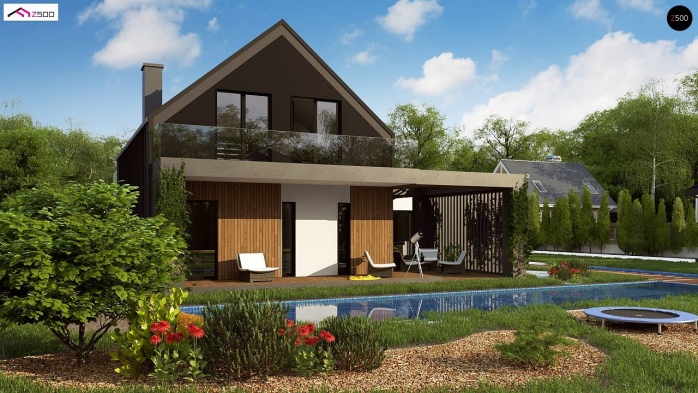 Проект дома U453 - 6 С мансардным этажом дома в Киеве