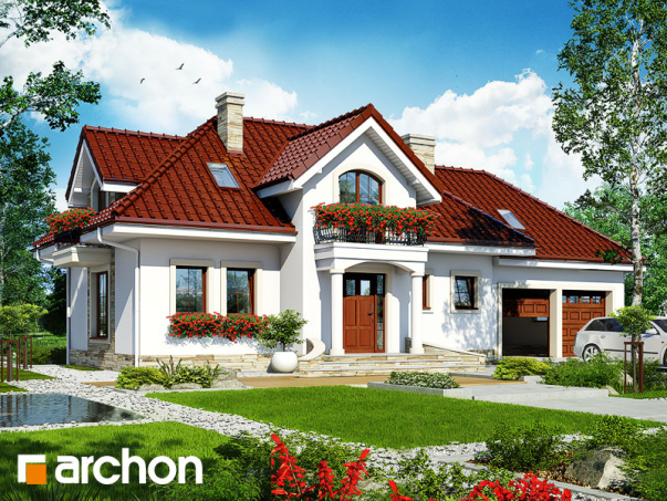 Проект дома Дом в лаванде 3 (Г2) - 1 С мансардным этажом дома в Киеве