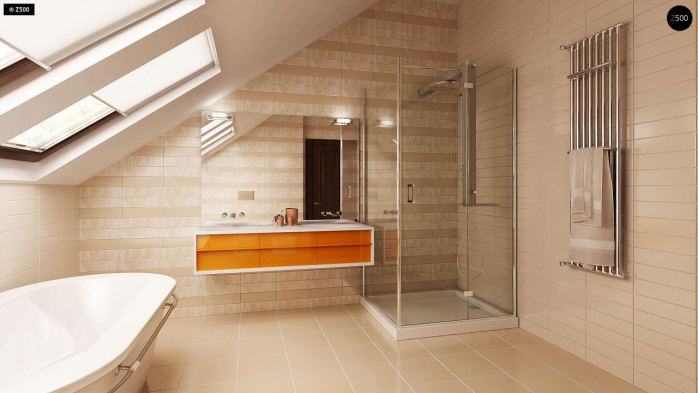 Проект дома U222 - 18 С мансардным этажом дома в Киеве