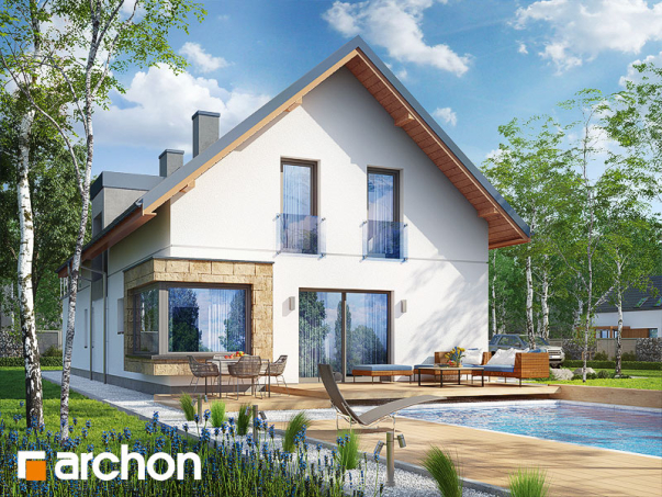 Проект дома Дом в карри 2 - 2 С мансардным этажом дома в Киеве