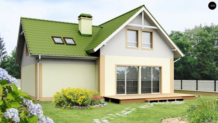 Проект дома U43 - 2 С мансардным этажом дома в Киеве