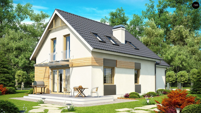 Проект дома U192 - 2 С мансардным этажом дома в Киеве