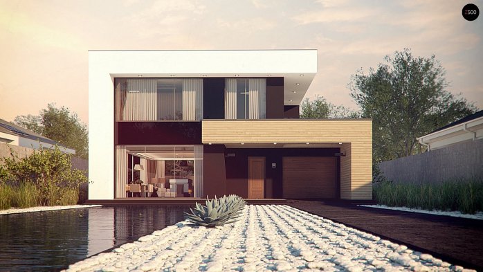 Проект дома Ux123 S - 3 Двухэтажные дома в Киеве