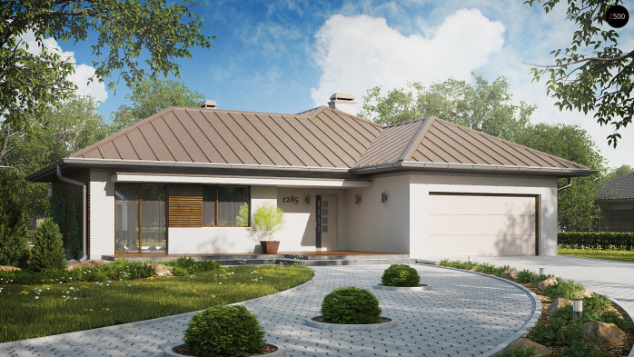 Проект дома U285 - 3 Одноэтажные дома в Киеве