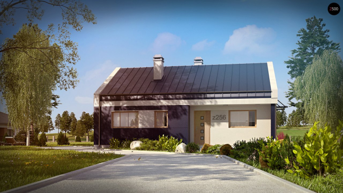 Проект дома U256 - 4 Одноэтажные дома в Киеве