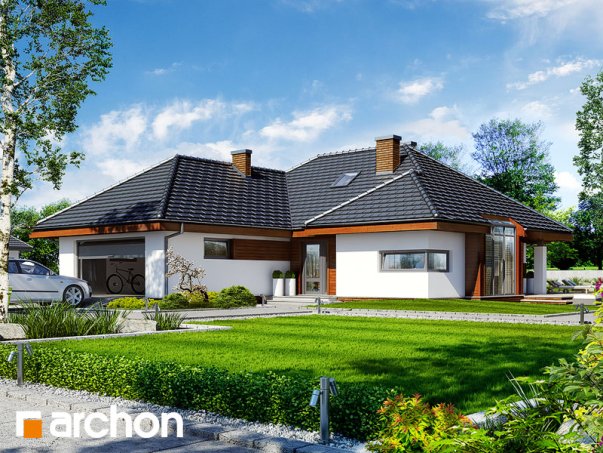 Проект дома Дом в хеномелесе 2 - 2 Одноэтажные дома в Киеве