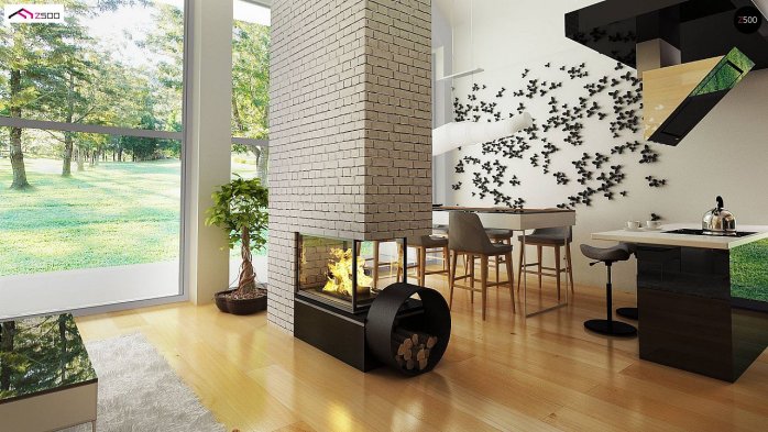 Проект дома U215 - 7 С мансардным этажом дома в Киеве